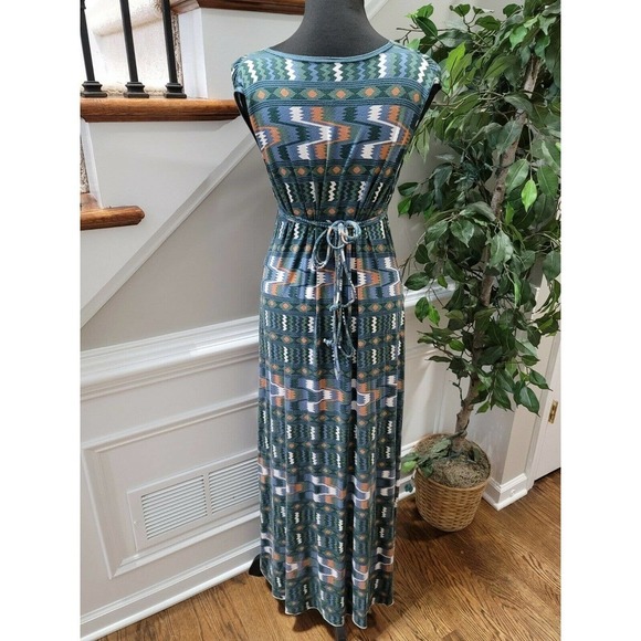 Rachel Pally Women's Multicolor Modal Sleeveless V-Neck Long Maxi Dress Size S - Picture 7 of 11